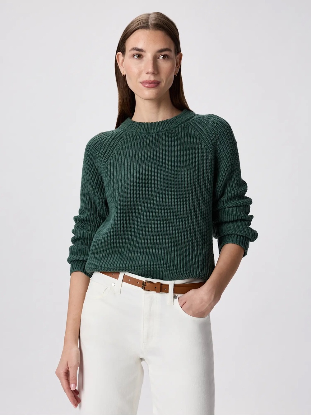 Quince 100% Cotton Fisherman Sweater - Size M